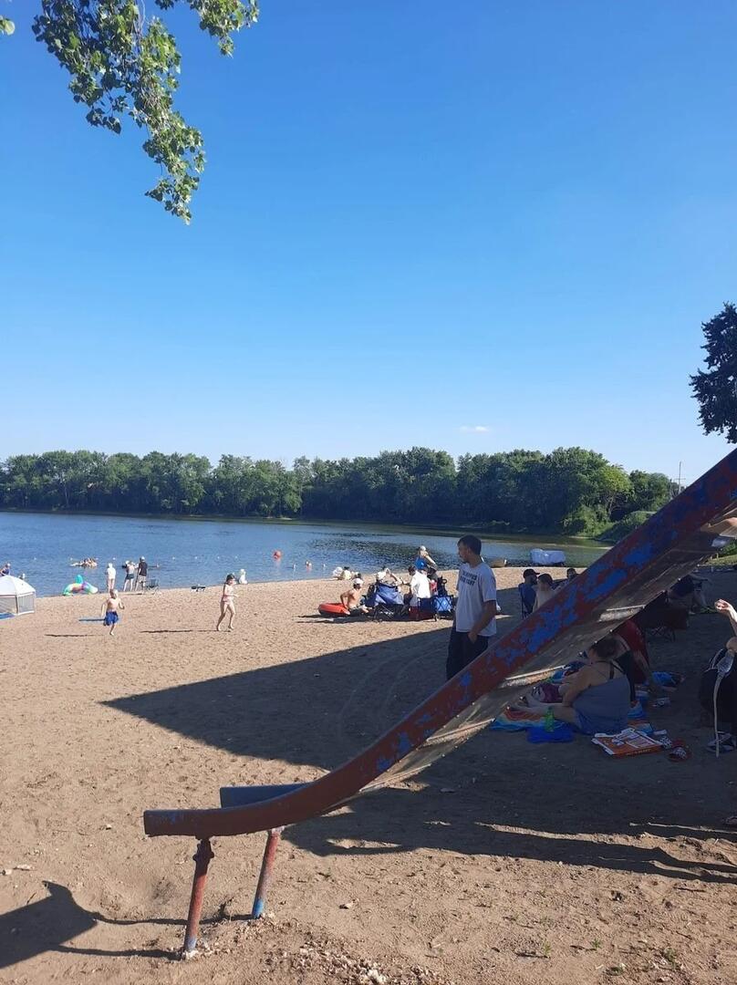 Playground area for kids at Lazy L Lake Campground